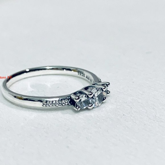 Pandora Ring Clear Three-Stone 196242CZ - Picture 8 of 9